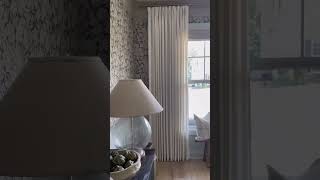 Sabrina | Dove White | Double pinch pleat #customcurtains #curtains #elevateyourlifestyle