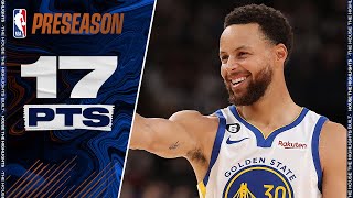 Stephen Curry 17 PTS 5 REB 2 AST Full Highlights vs Wizards | 2022 NBA Preseason