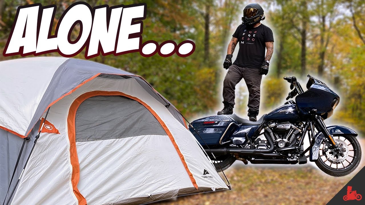 Solo Motorcycle Camping Alone With My Harley Davidson Ft