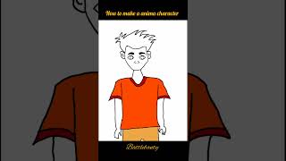 how to make a anima character in mobile.#shorts #animation