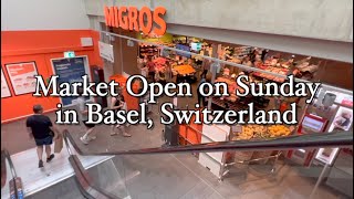 Market Open on Sunday in Basel, Switzerland | Migros 바젤 일요일 오픈하는 마켓