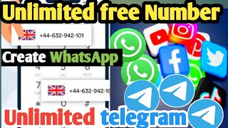 Unlimited Telegram Number Method Free || unlimited whatsapp account create method Free