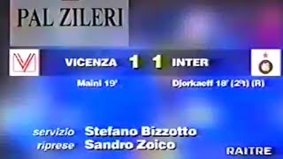 Vicenza-Inter 1:1, 1996/97 - Domenica Sportiva (Maini-Djorkaeff)