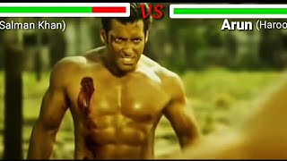 Salman Khan & Haroon Qazi | Jay Ho Fight Scene With Healthbars