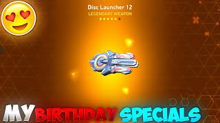 DISC LAUNCHER 12 UNLOCKED !!😍🔓 || MY BIRTHDAY SPECIAL'S ✨ || MECH ARENA ||