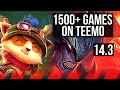 TEEMO vs AATROX (TOP) | 1500+ games, 4/2/7, Rank 14 Teemo | KR Grandmaster | 14.3