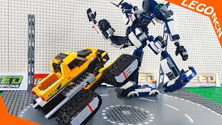 LEGO Experimental Robot Police Car Transformers and Concrete Mixer Truck Transforming Cars For Kids