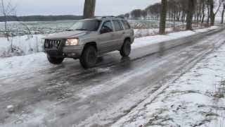 Goodyear Wrangler Duratrac ice test - Jeep Grand Cherokee WJ Quadra-Drive