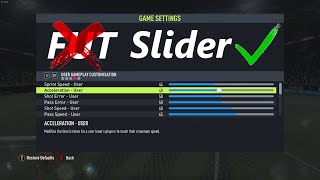 Fitur Terbaik FIFA 22 Slider Settings