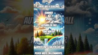 Seasons in English #youtube #YoutubeShorts #winter #spring #summer #fall #autumn #youtubeshort #esl