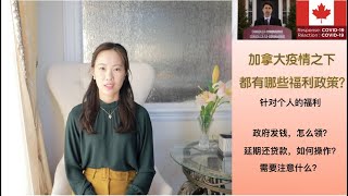 疫情之下，加拿大政府都提供了哪些福利？（如何获得，需要注意什么？）