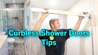 Curbless Shower Door Tips | Sliding Shower Doors | PLAN LEARN BUILD