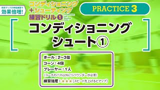 【月バス6月号】コンディショニング＋シューティング練習ドリル①「コンディショニングシュート①」