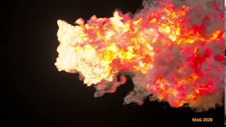 QnD XP-Test: "Fire #4" (Redshift Render, 4K, HDR)
