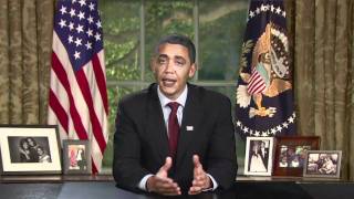 Reggie Brown as President Obama Weekly Address 3-17-11
