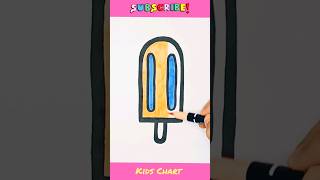 Popsicle ice cream drawing #drawing #shortvideo #viral #trending #ytshorts #kids #popsicle #icecream
