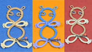 A Beautiful Cartoon Pattern from Shuttle Tatting. शटल टैटिंग से सुन्दर व आसान कार्टून बनाएं EP – 59