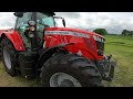 2021 Massey Ferguson 7718S Dyna-6 6.6 Litre 6-Cyl Diesel Tractor (175/200HP) with 3130F Round Bailer