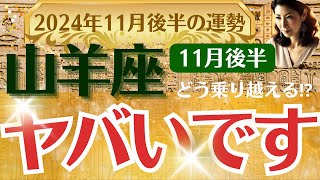 【山羊座】2024年11月後半のやぎ座の全体運「ヤバいです」オラクルカード（カルトゥーシュカード）で鑑定します