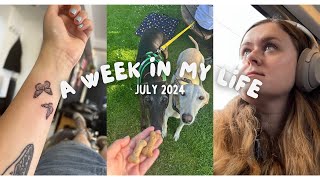 Two Greyhounds, Filming in London & New Tattoo 🦋 | Weekly Vlog