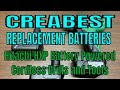 Creabest Replacement Batteries for Hitachi HXP Cordless Drills and Battery Powered Tools