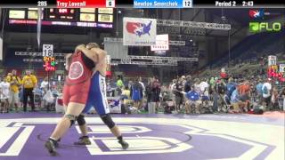 Junior 285 - Trey Loveall (Oklahoma) vs. Newton Smerchek (Wisconsin)