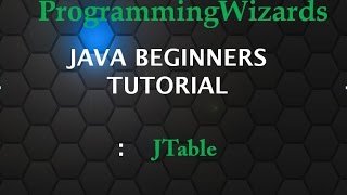 Make a table using JTable in Java Eclipse