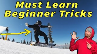 5 Snowboard Tricks Skills You Need To Learn This Season | Beginner/Intermediate