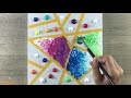 how to paint a masterpiece at home 🖼️ painting for beginners 139 colors u0026 tape peeling satisfying