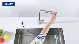 Cecipa Pull-out Kitchen Faucet  —— CYN0522 —— Product Display