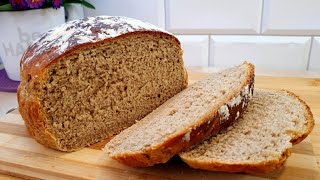 I don't buy bread anymore! New perfect recipe for quick bread in 5 minutes. Whole grain bread.