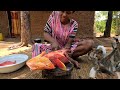 cooking african village food giriama coconut fish curry with vegetables african village life