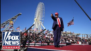 Trump draws as many as 100k supporters to rally in deep-blue state