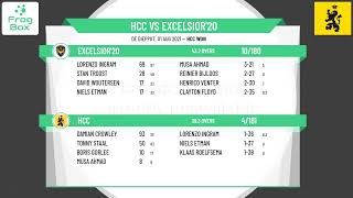 🔴LIVE: HCC vs Excelsior'20 | DateKNCB Topklasse Round 16 | Royal Dutch Cricket | 01-08-2021