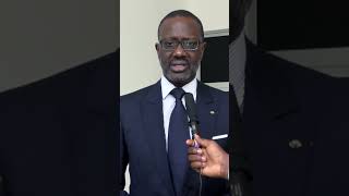 Déclaration du président du PDCI RDA Tidjane Thiam en présence de ses conseils.