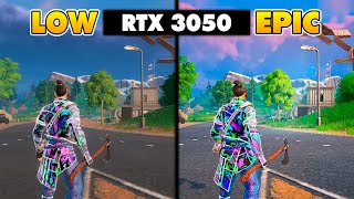 RTX 3050 8GB Fortnite All Settings 1080p