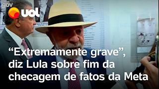 Lula critica Meta e diz que irá fazer reunião para discutir mudança anunciada por Mark Zuckerberg