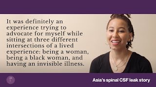 Asia's Spinal CSF Leak Story