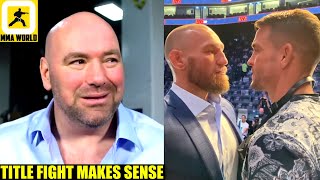 Dana White reveals what is at stake in the 'Biggest Trilogy Fight' Dustin Poirier vs Conor McGregor