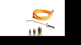 Propane Weed Torch Burner Fire Starter Ice Melter w/ 3 Nozzles \u0026 5ft Hose