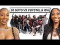 20 GUYS VS 2 INFLUENCERS: ITSREALLYCRYSTAL & POSTIVEIDA