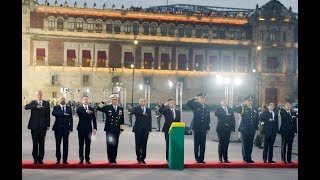 Izamiento Bandera Nacional en Memoria Personas que perdieron la vida en Sismo de 1985