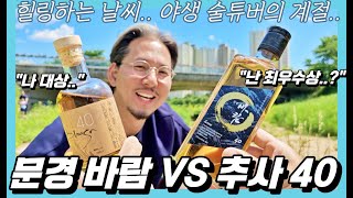 문경 바람 vs 추사 40ㅣ한국의 사과 브랜디 자존심 대결!!ㅣ이렇게 날씨 좋은 날.. 야외에서 한잔하는 맛이란?!ㅣVA 2.0 E.017