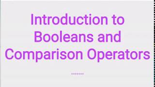 Python Tutorial For Beginners - Episode 10 - Booleans