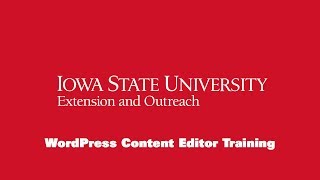 WordPress Training: Content Editor - Shortcode Block