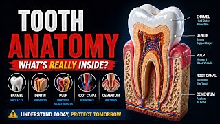 How Tooth Anatomy Works: Enamel, Dentin & Pulp in 3D