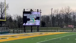 Sycamore Community Schools pay tribute to Mark Harden with special message on stadium scoreboard