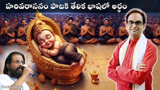 హరివరాసనం పాటకి అర్ధం - వింటే Goose Bumps | Harivarasanam song Secrets | Nanduri Srinivas