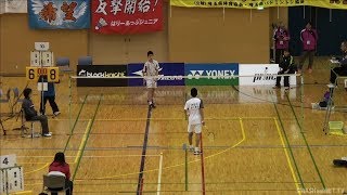 三浦大地（青葉ジュニアバドミントンクラブ） VS 松川健大（青葉ジュニアバドミントンクラブ） MS6年生 決勝 全国小学生バド2018