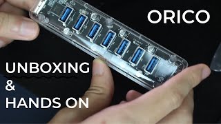 Orico Transparent 7 USB 3.0 Ports Hub Unboxing \u0026 Hands On!